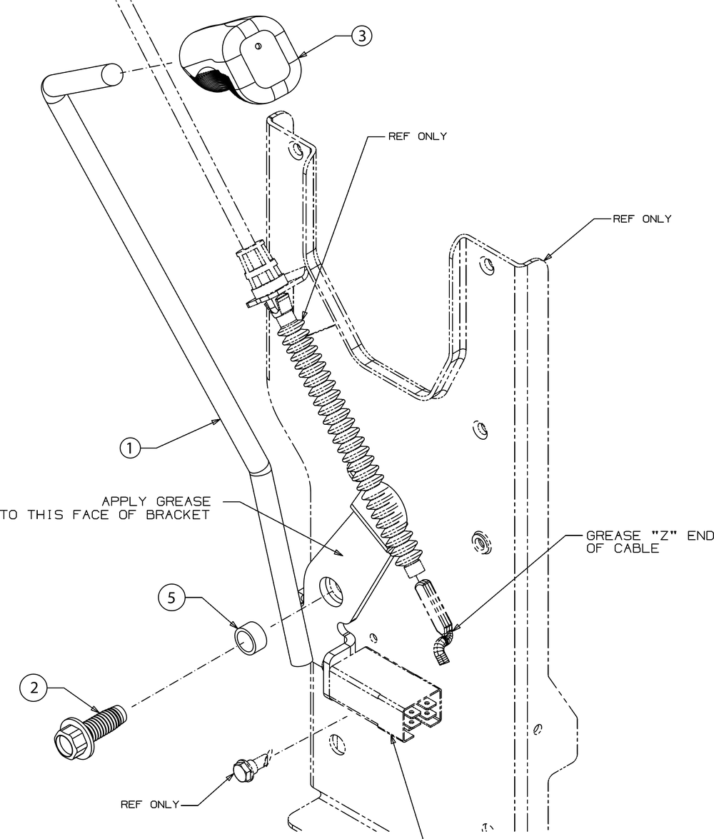 Manual Pto Diagram and Parts List for CC30H (13AC21JDA10)(2023) Cub Cadet Lawn Tractor Accessories
